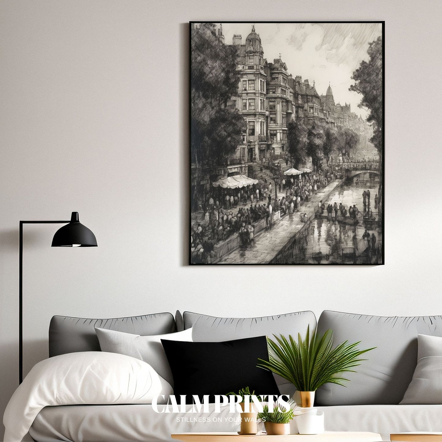 City lane lined with quaint cafés, boutique shops, and characterful façades
