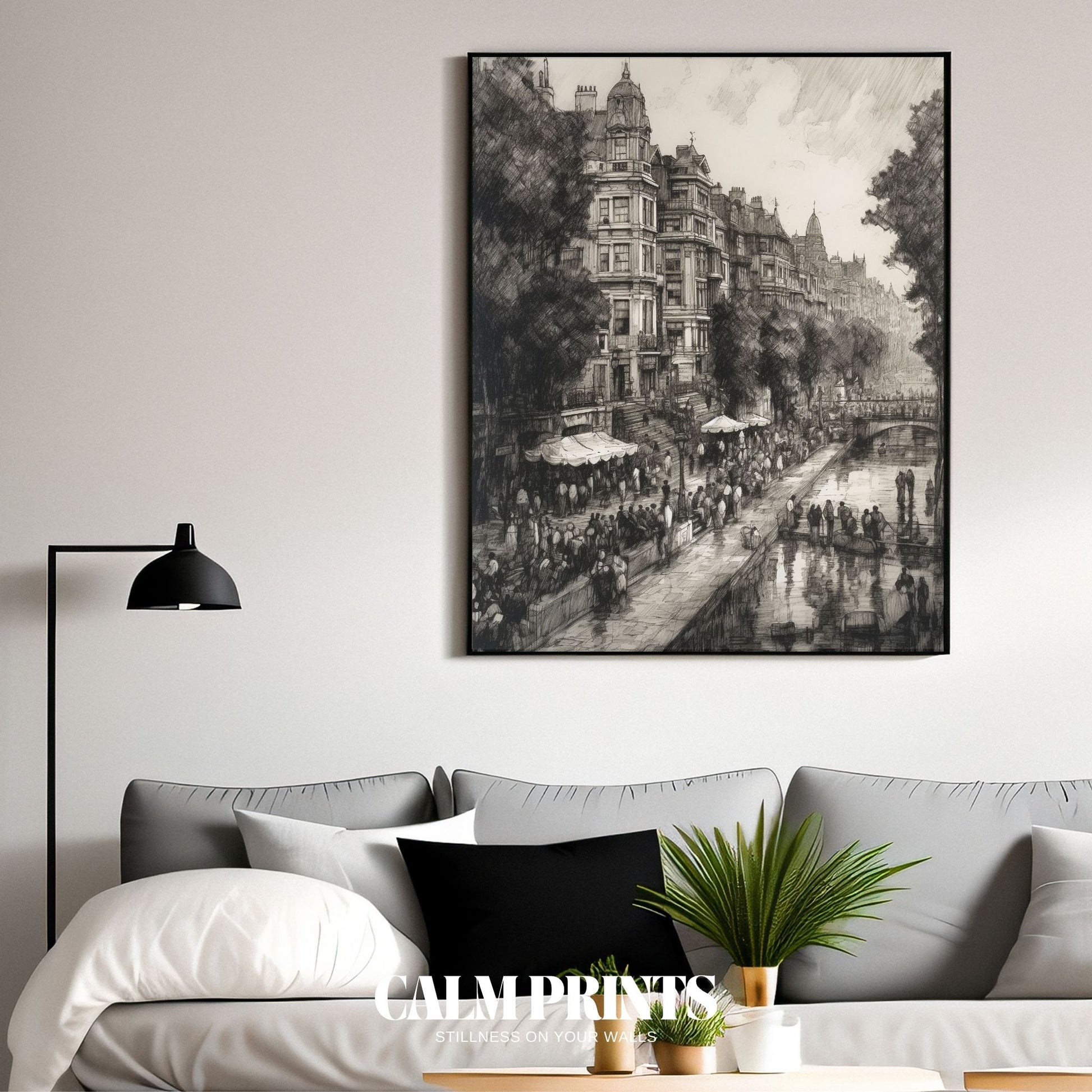 City lane lined with quaint cafés, boutique shops, and characterful façades
