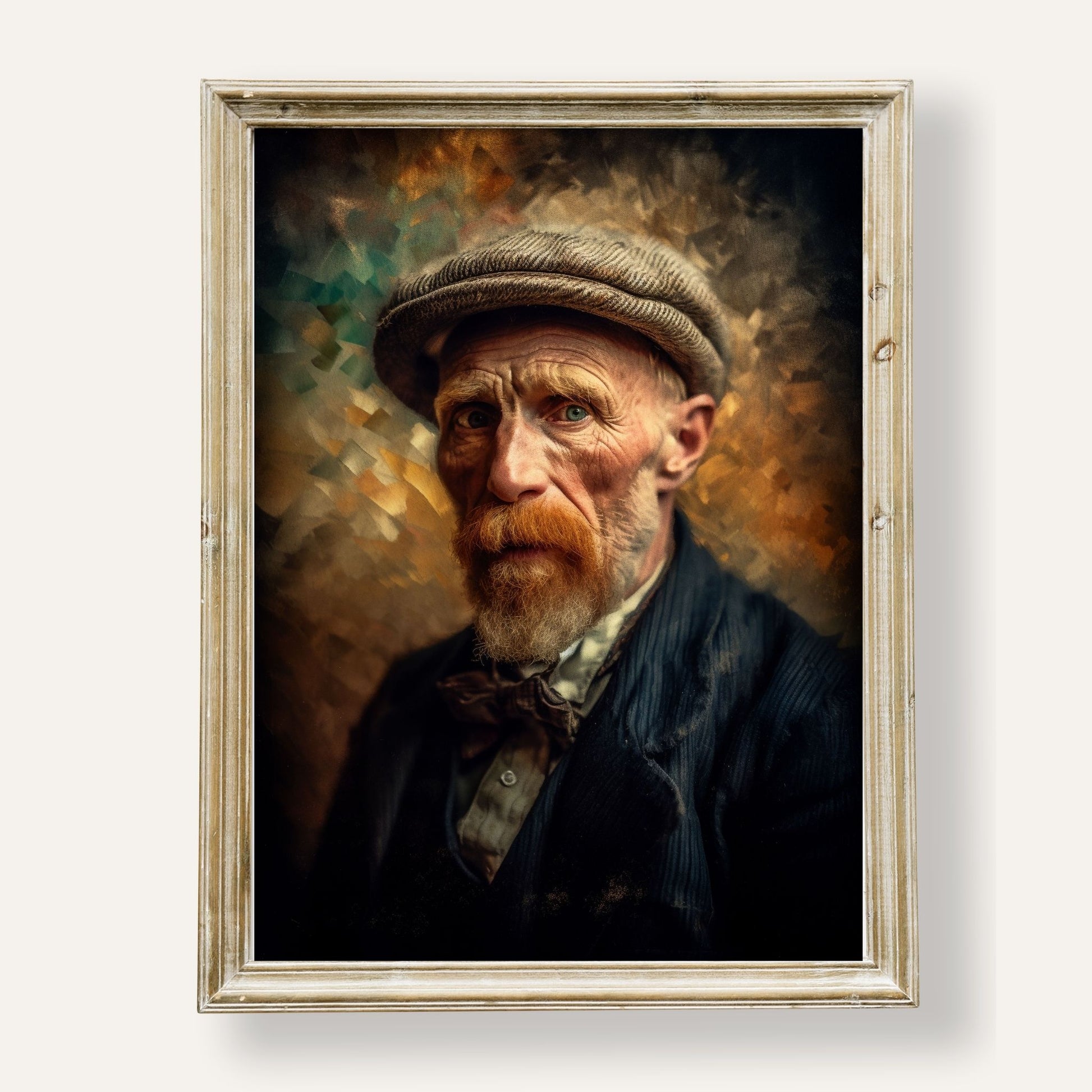 Vintage-style portrait bathed in soft, warm tones with timeless elegance
